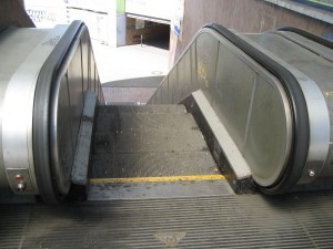 dirty escalator